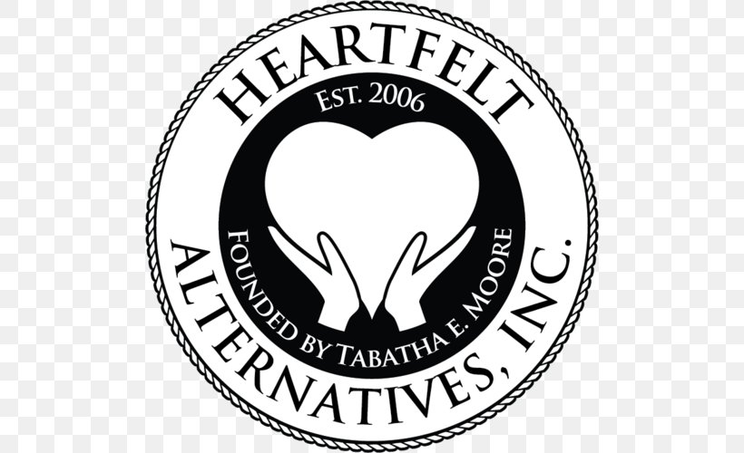 Heartfelt Alternatives, Inc. Logo Organization Brand Font, PNG, 500x500px, Watercolor, Cartoon, Flower, Frame, Heart Download Free