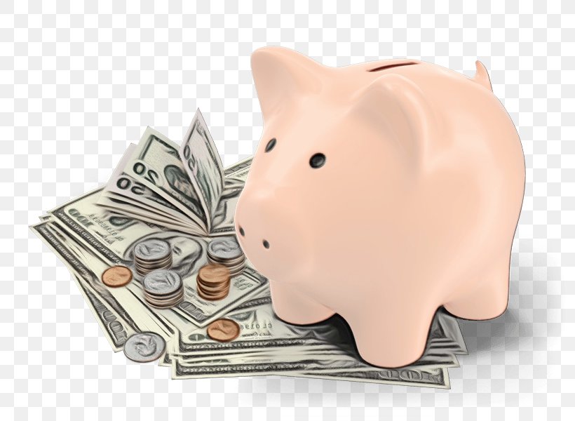 Piggy Bank, PNG, 800x600px, Watercolor, Animal Figure, Cash, Currency, Money Download Free