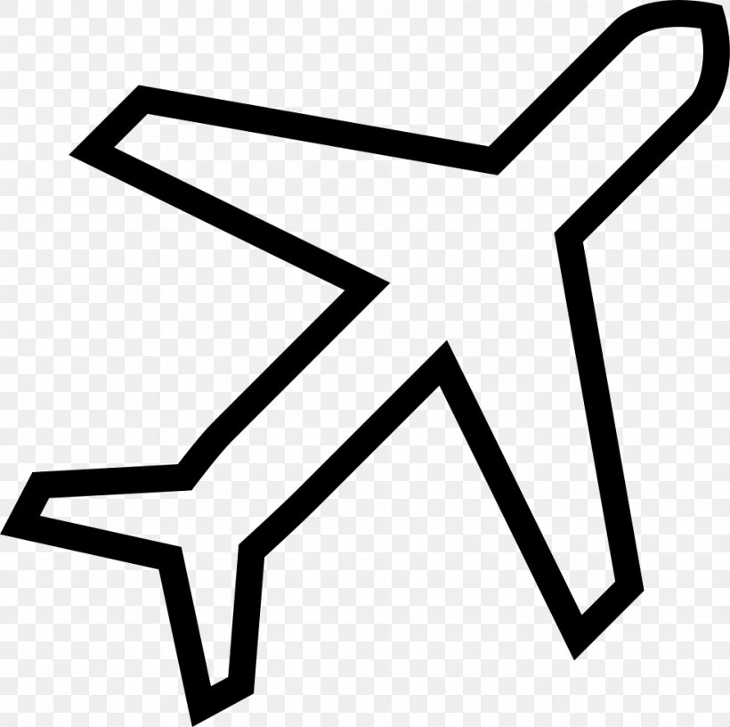 Airplane Air Transportation Vector Graphics Travel, PNG, 980x976px, Airplane, Air Transportation, Area, Aviation, Black And White Download Free
