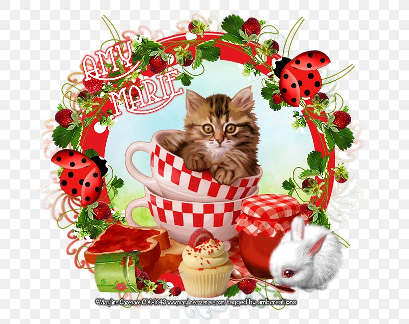 Kitten Christmas Ornament Tile Ceramic Get Her Open, PNG, 700x650px, Kitten, Artist, Carnivoran, Cat, Cat Like Mammal Download Free