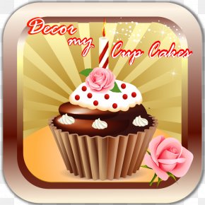 Cupcake Topper - Buttercream Chocolate Cake Petit Four Cupcake Torte PNG