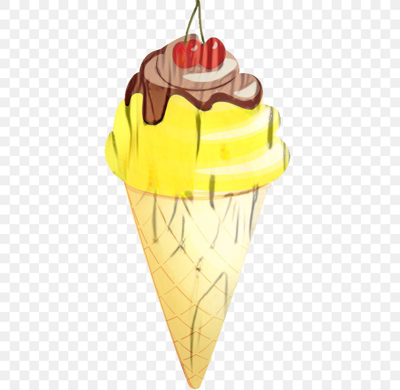 Ice Cream Cones Yellow Product Design, PNG, 404x800px, Ice Cream, Baking Cup, Chocolate Ice Cream, Cone, Cream Download Free