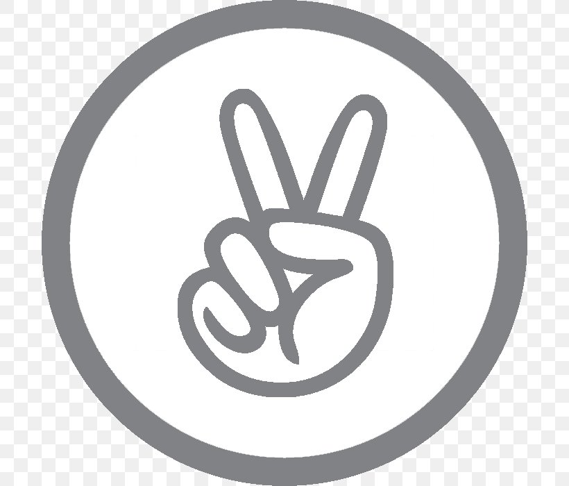 Peace Symbols V Sign, PNG, 700x700px, Peace Symbols, Area, Art, Black And White, Brand Download Free