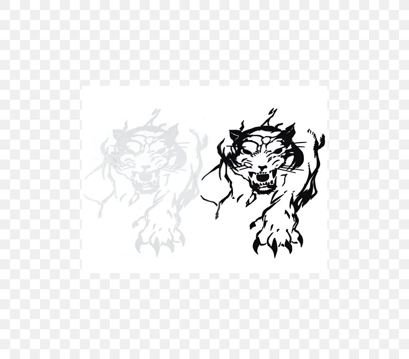 Paper Decal Tiger Bumper Sticker, PNG, 600x720px, Paper, Art, Artwork, Black, Black And White Download Free