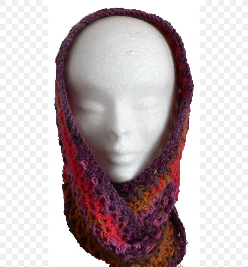 Scarf Crochet Neck Wool, PNG, 500x883px, Scarf, Crochet, Magenta, Neck, Purple Download Free