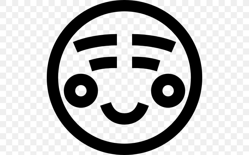 Smiley Emoticon Emoji, PNG, 512x512px, Smiley, Area, Black And White, Embarrassment, Emoji Download Free