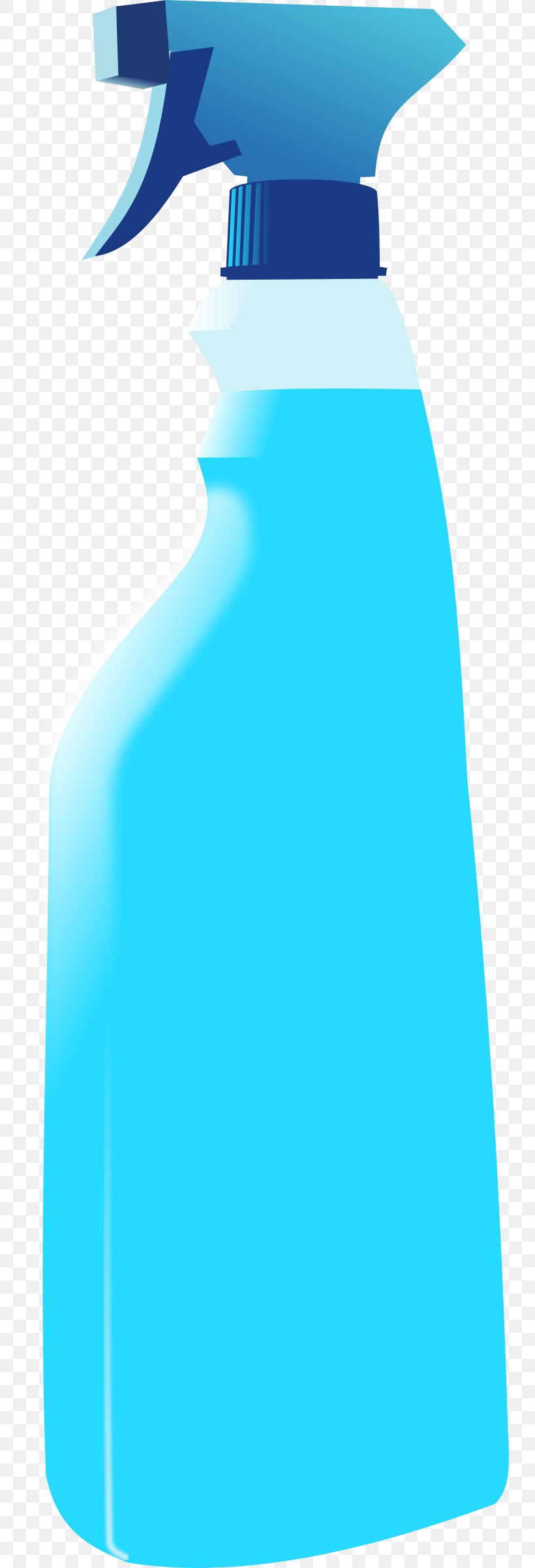 Spray Bottle Plastic Bottle Clip Art, PNG, 741x2400px, Spray Bottle, Aerosol Spray, Aqua, Azure, Blue Download Free