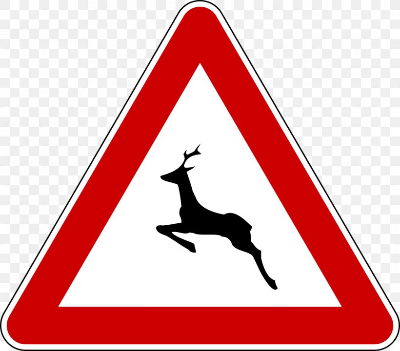 Traffic Sign Road Signs In Italy Warning Sign, PNG, 1165x1024px, Traffic Sign, Area, Black And White, Brand, Deer Download Free