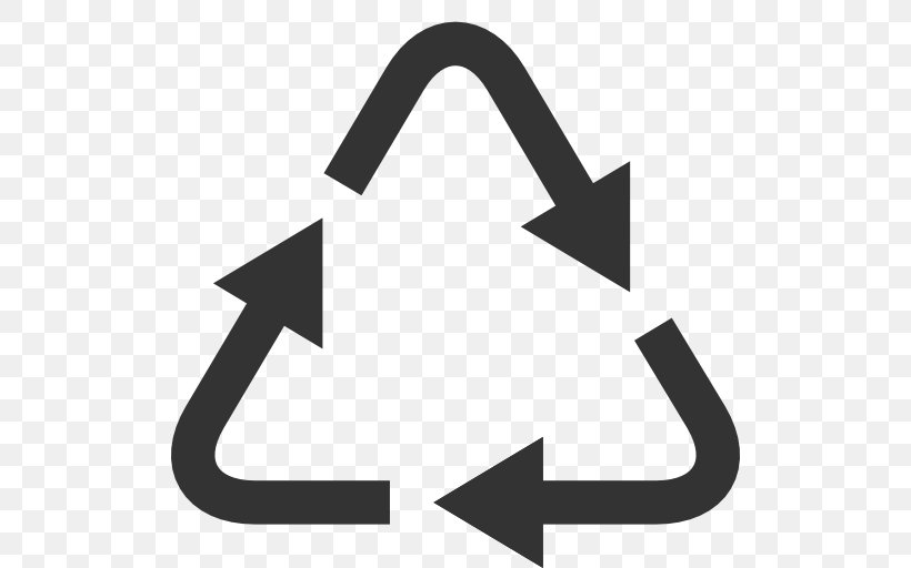 Recycling Symbol Plastic Recycling Waste, PNG, 512x512px, Recycling Symbol, Black, Black And White, Brand, Ecodesign Download Free