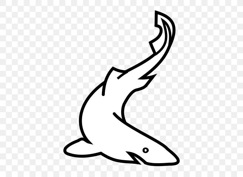 Shark Line Art White Mammal Clip Art, PNG, 600x600px, Shark, Adobe Reader, Area, Art, Artwork Download Free