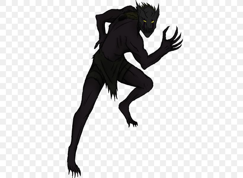 Werewolf Illustration Demon Silhouette Mammal, PNG, 436x600px, Werewolf, Animated Cartoon, Demon, Fictional Character, Joint Download Free