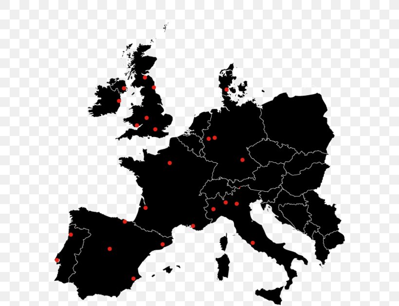 Europe World Map Blank Map Mapa Polityczna, PNG, 600x630px, Europe, Black, Black And White, Blank Map, Border Download Free