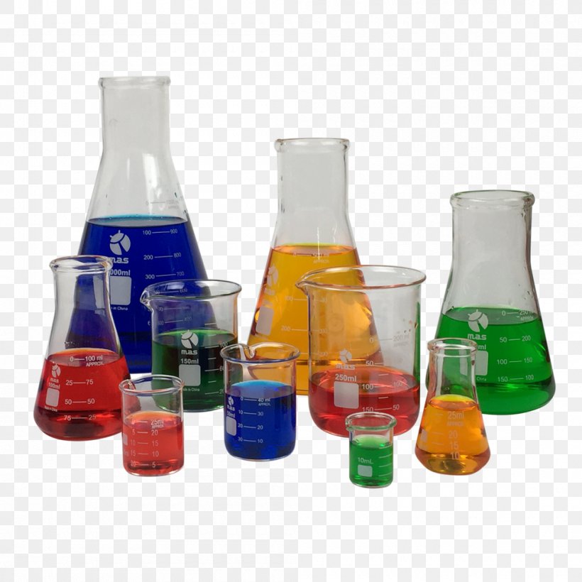 Laboratory Flasks Glass Erlenmeyer Flask Science, PNG, 1000x1000px, Laboratory Flasks, Barware, Beaker, Bottle, Chemistry Download Free