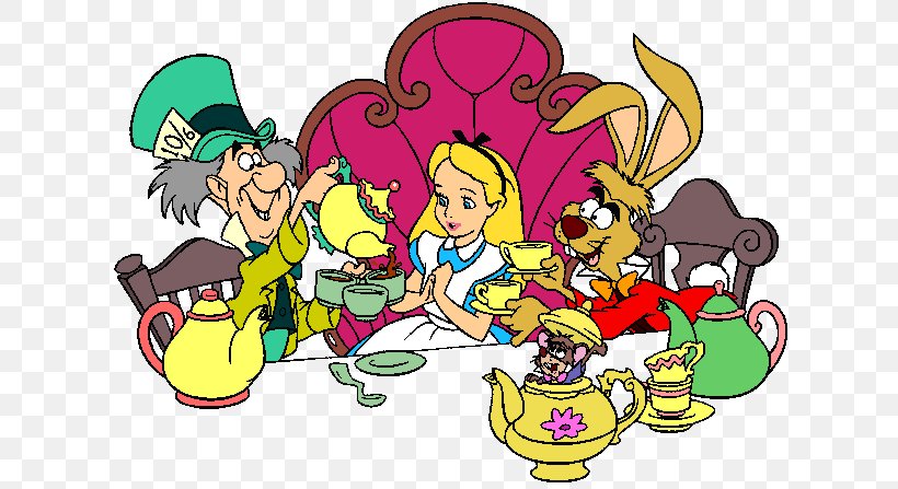 Alice's Adventures In Wonderland Mad Hatter March Hare The Dormouse Clip Art, PNG, 623x447px, Mad Hatter, Alice, Alice In Wonderland, Art, Cartoon Download Free