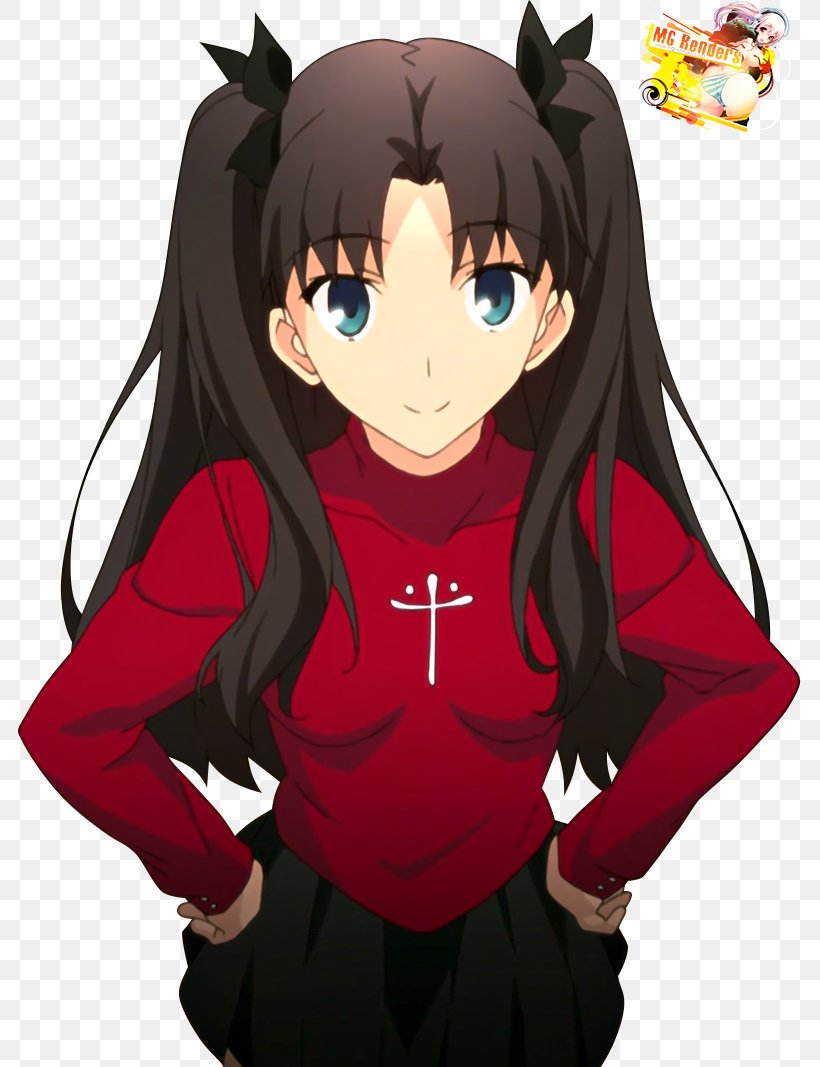 Rin Tōsaka Fate/stay Night Archer Rendering, PNG, 783x1067px, Watercolor, Cartoon, Flower, Frame, Heart Download Free