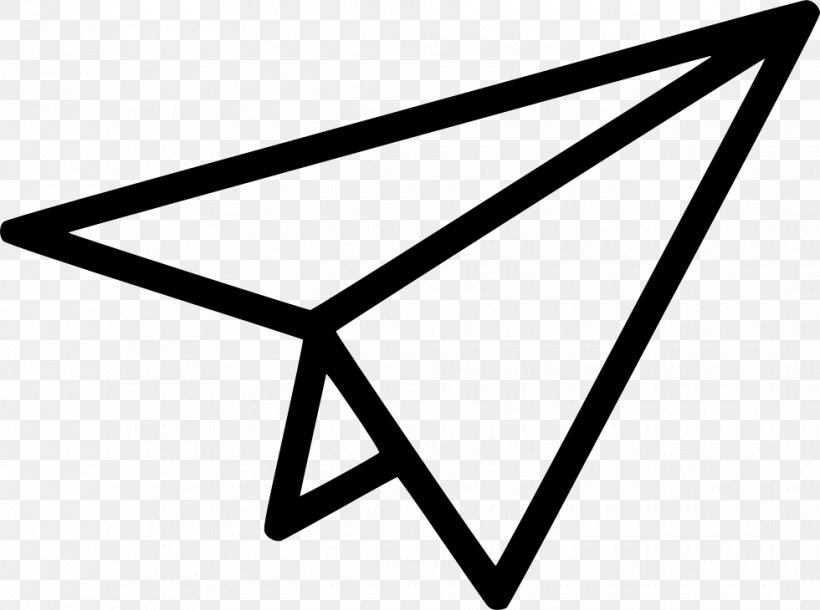 Airplane Paper Plane, PNG, 980x730px, Airplane, Area, Black, Black And White, Monochrome Download Free
