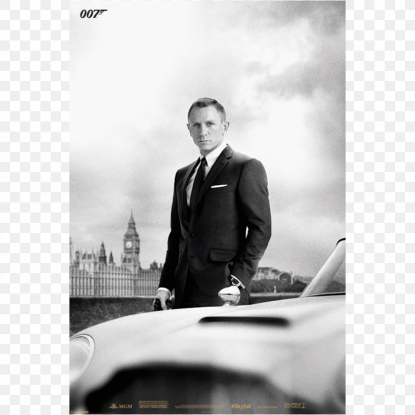 James Bond Clair Dowar MP Film Poster, PNG, 1024x1024px, James Bond, Actor, Black And White, Brand, Daniel Craig Download Free