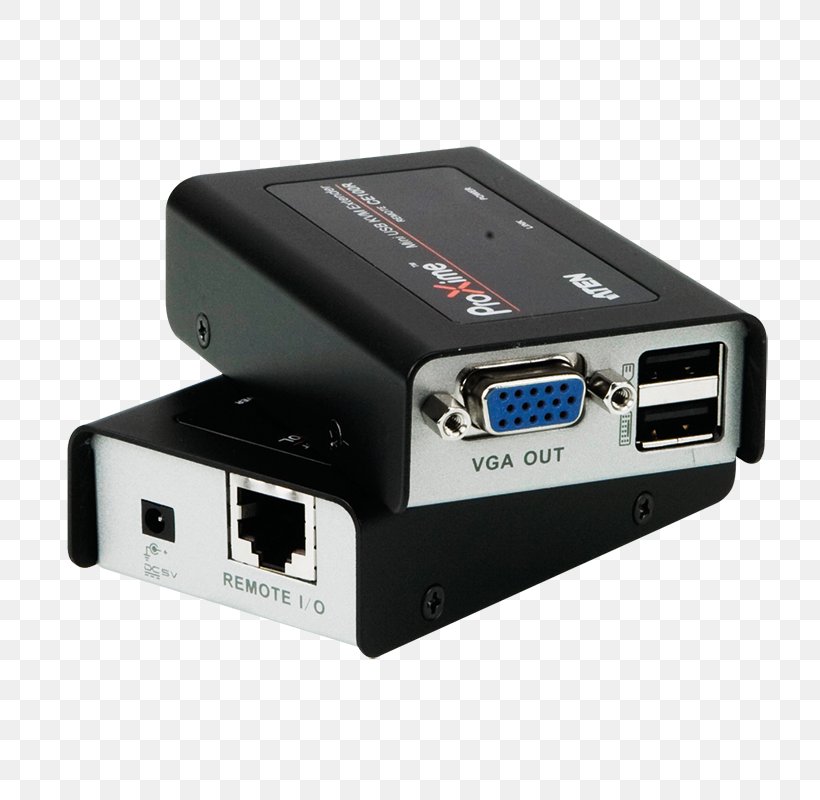KVM Switches ATEN International Category 5 Cable USB VGA Connector, PNG, 800x800px, 19inch Rack, Kvm Switches, Adapter, Aten International, Cable Download Free