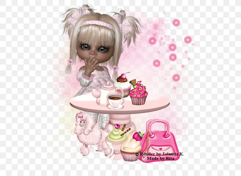 Doll Cartoon Figurine Pink M, PNG, 600x600px, Watercolor, Cartoon, Flower, Frame, Heart Download Free