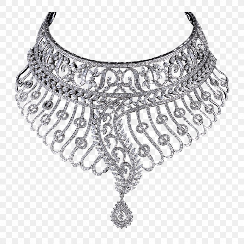 Jewellery Necklace Earring Diamond Charms & Pendants, PNG, 1000x1000px, Jewellery, Belt, Black And White, Bling Bling, Blingbling Download Free