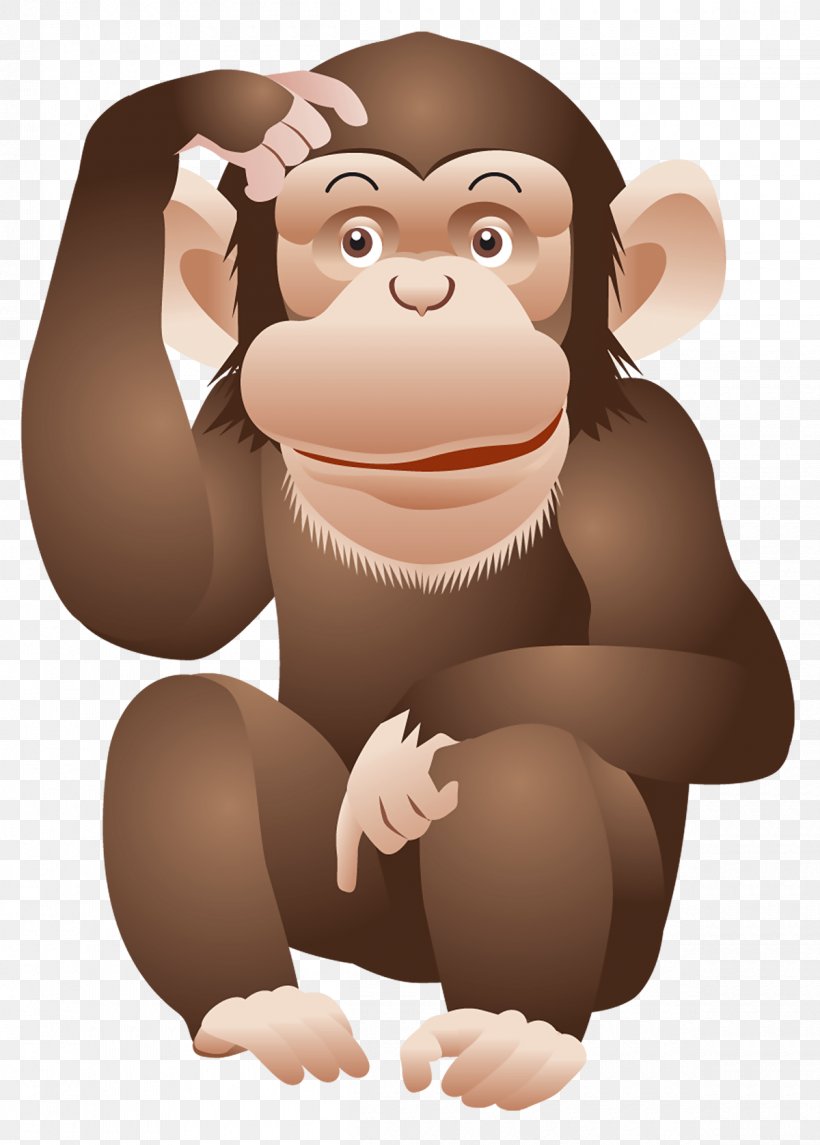 Ape Chimpanzee Monkey Clip Art, PNG, 1200x1677px, Ape, Cartoon, Chimpanzee, Finger, Hand Download Free