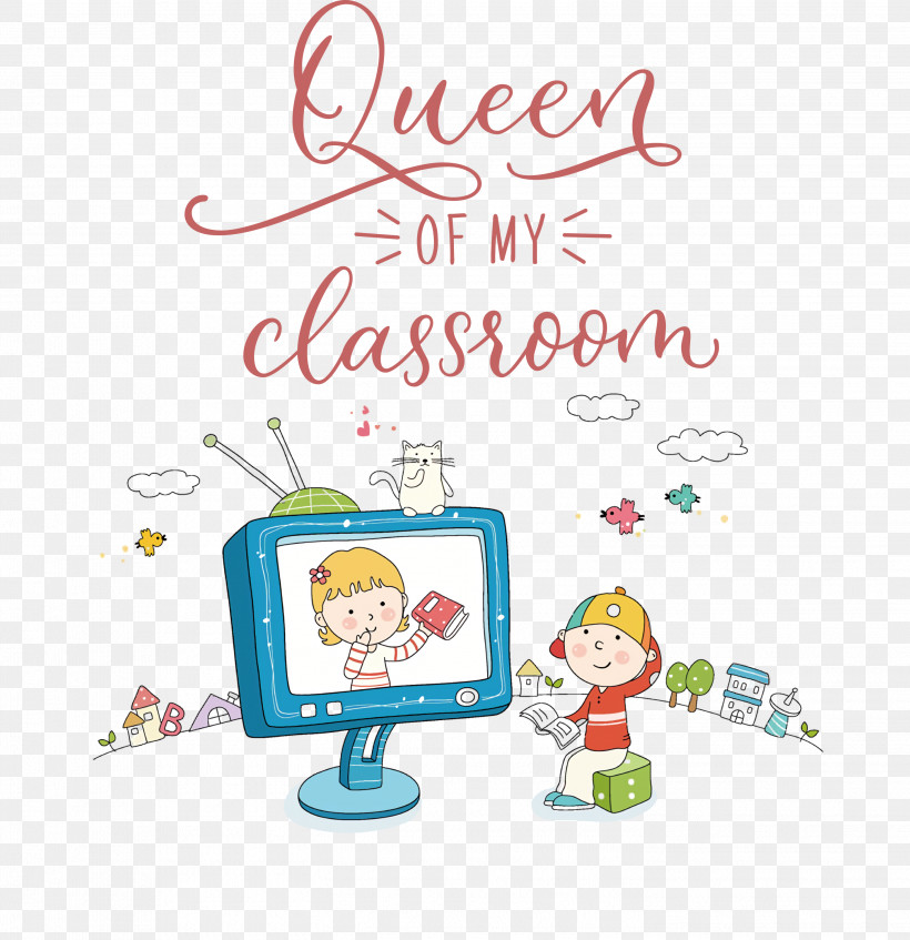 QUEEN OF MY CLASSROOM Classroom School, PNG, 2903x2999px, Classroom, Cartoon, Painting, Representation, School Download Free