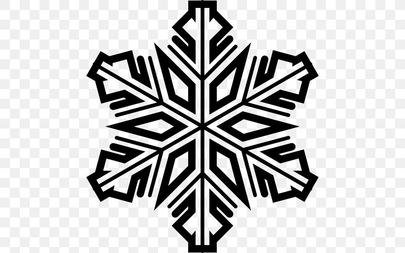 Snowflake Crystal Ice, PNG, 512x512px, Snowflake, Black And White, Cold, Crystal, Dendrite Download Free