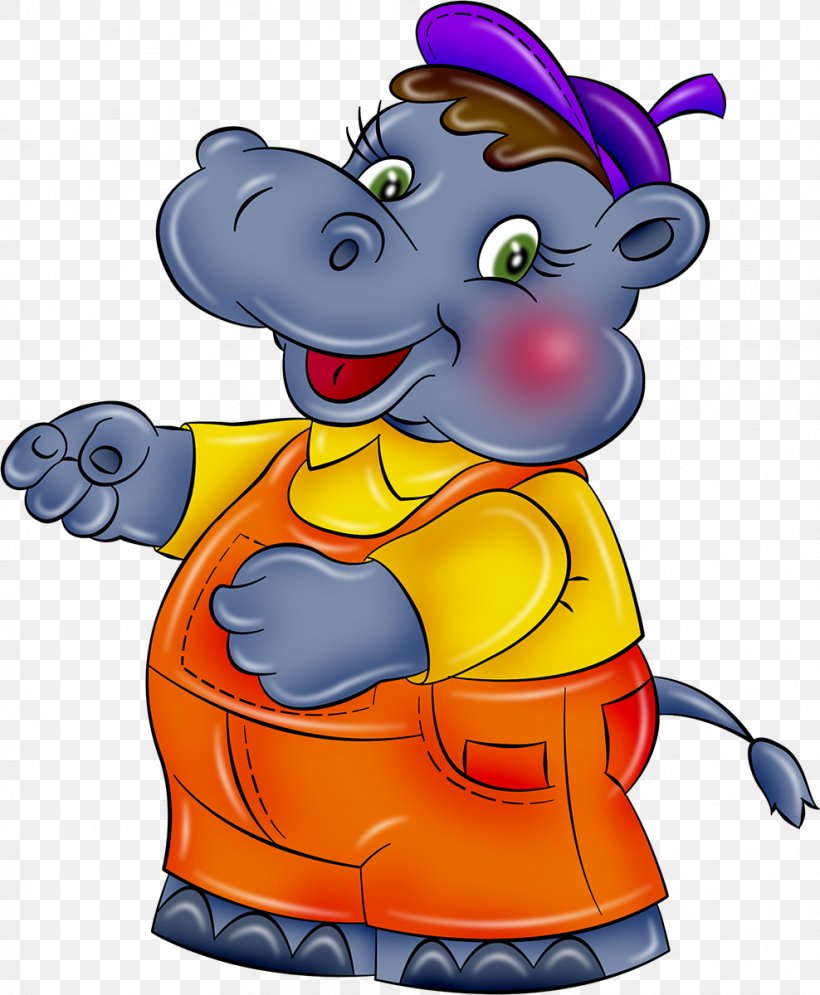 Hippopotamus Cartoon Clip Art, PNG, 988x1200px, Hippopotamus, Art, Cartoon, Fictional Character, Funny Animal Download Free
