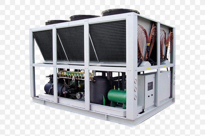 Water Chiller Rotary-screw Compressor Manufacturing Refrigeration, PNG, 1200x800px, Chiller, Air Conditioning, Air Cooling, Chilled Water, Compressor Download Free