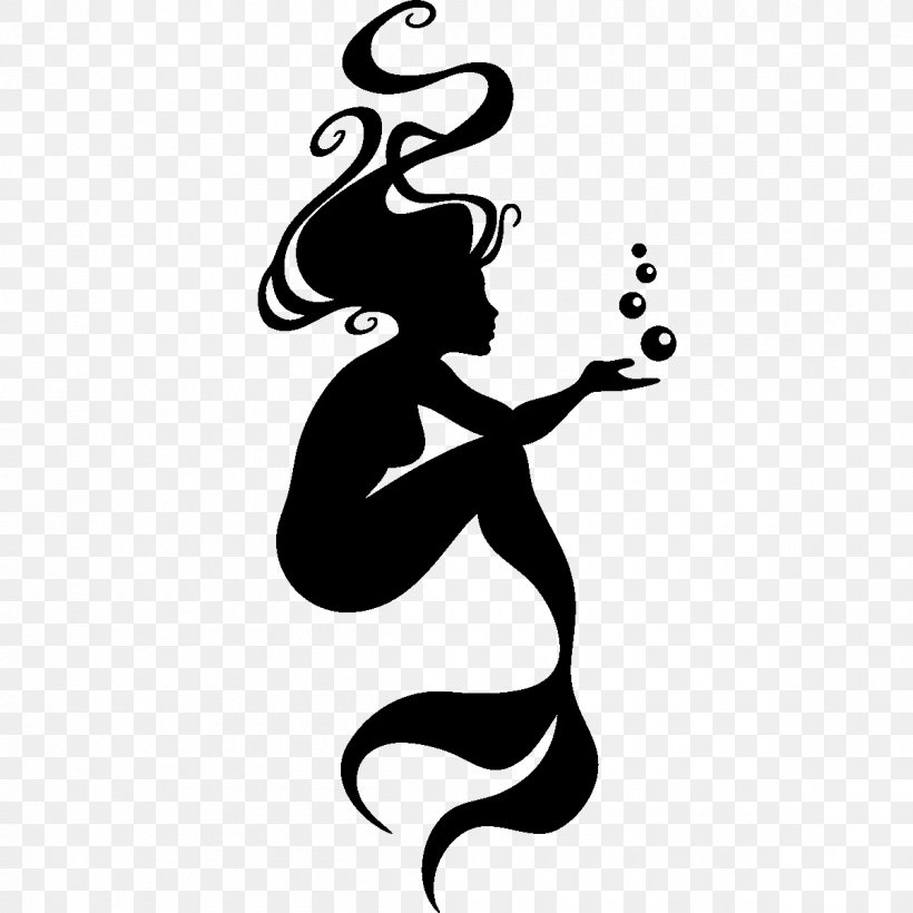 The Little Mermaid Ariel Wall Decal Tattoo, PNG, 1200x1200px, Mermaid ...