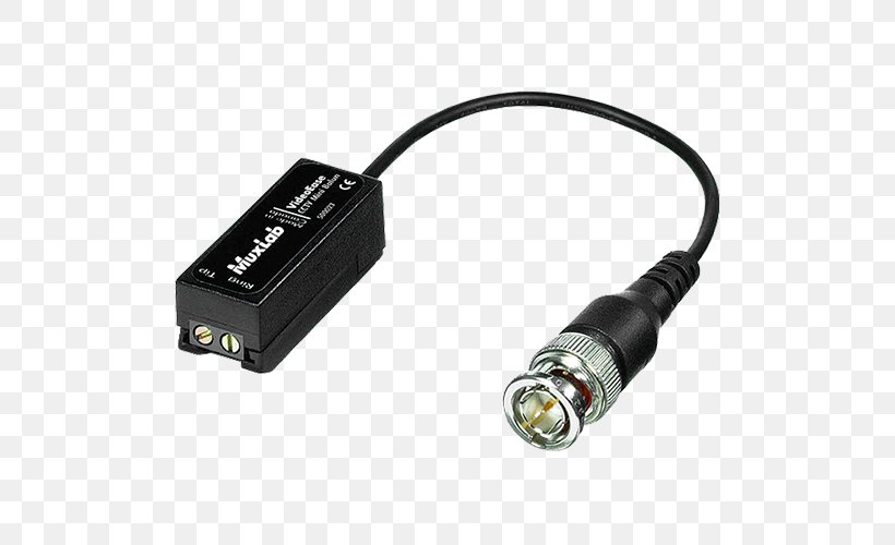 Adapter HDMI Balun Coaxial Cable Video, PNG, 500x500px, Adapter, Ac Adapter, Balun, Bnc Connector, Cable Download Free