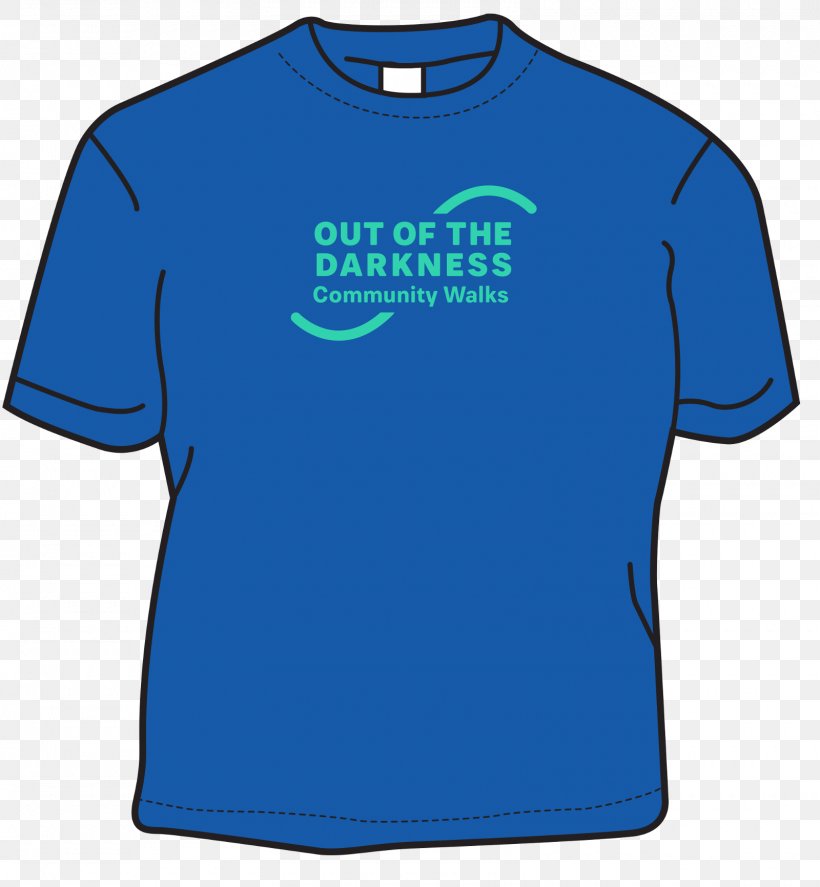 T-shirt Out Of The Darkness Walk WALK TO FIGHT SUICIDE › Out Of The Darkness: Suicide Prevention Walk, PNG, 1600x1732px, 2018, Tshirt, Active Shirt, Azure, Blue Download Free