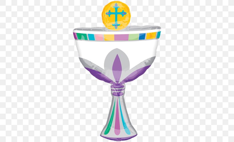 Balloon First Communion Eucharist Chalice Baptism, PNG, 500x500px, Balloon, Baptism, Chalice, Champagne Stemware, Confirmation Download Free