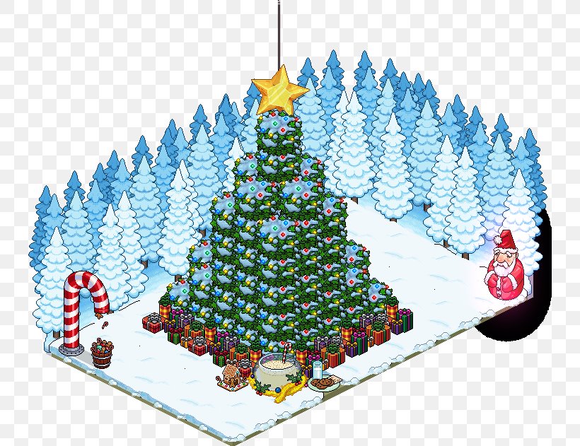 Christmas Tree Christmas Ornament Habbo Thelixir, PNG, 740x631px, Christmas Tree, Christmas, Christmas Decoration, Christmas Ornament, Conifer Download Free