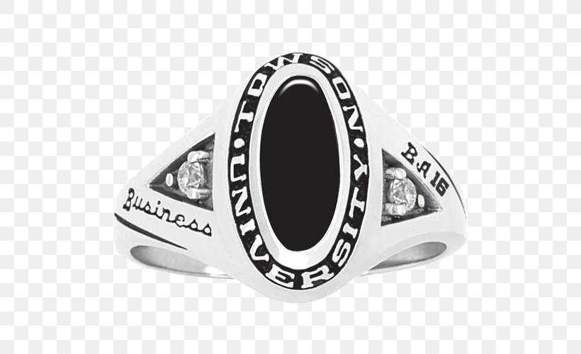 Class Ring Towson University Towson Tigers Women's Basketball Graduation Ceremony, PNG, 500x500px, Ring, Body Jewelry, Brand, Class Ring, College Download Free