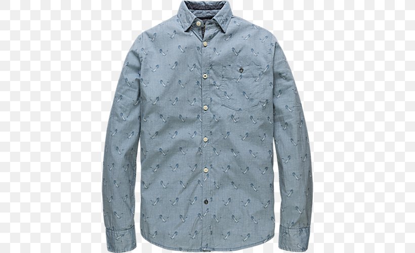 Long-sleeved T-shirt PME Heren Legend Walt Overhemd, PNG, 500x500px, Longsleeved Tshirt, Blue, Button, Collar, Fashion Download Free