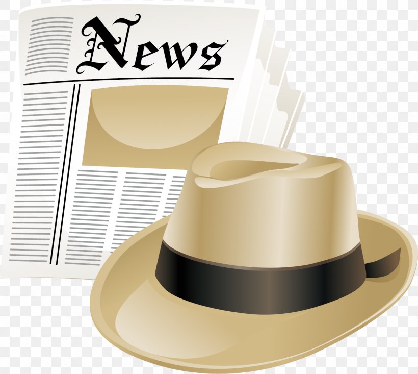 Newspaper And Hat Material Picture, PNG, 1613x1442px, Computer Graphics, Hat, Headgear, Newspaper, Phonograph Download Free
