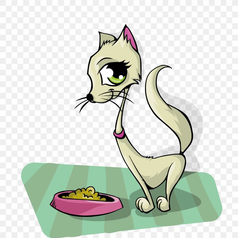 Cat Food Cartoon Clip Art, PNG, 1500x1500px, Watercolor, Cartoon, Flower, Frame, Heart Download Free