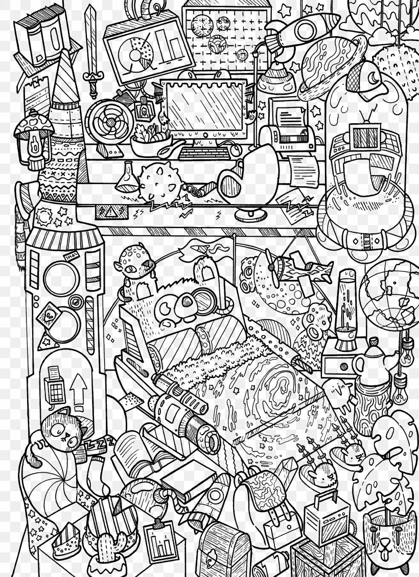 Download Cause Coloring: Doodle Art Coloring Pages Vexx