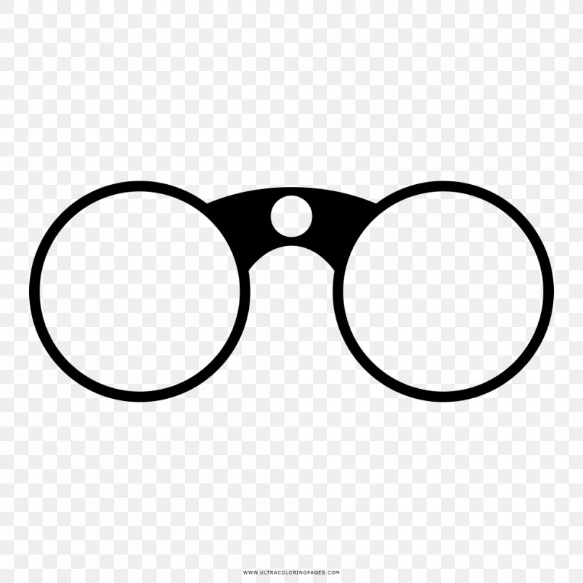Glasses Black And White Drawing Coloring Book Binoculars, PNG, 1000x1000px, Glasses, Area, Binoculars, Black, Black And White Download Free