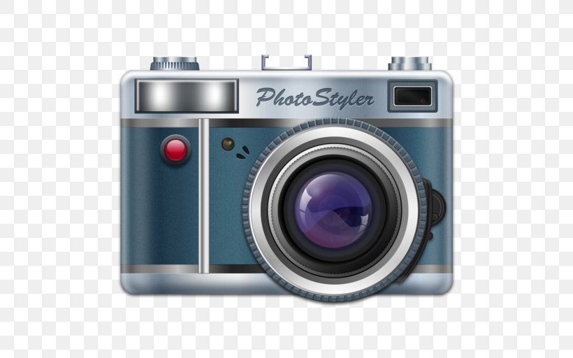 Aldus PhotoStyler Mirrorless Interchangeable-lens Camera Camera Lens Photography, PNG, 512x512px, Camera Lens, App Store, Camera, Cameras Optics, Computer Software Download Free