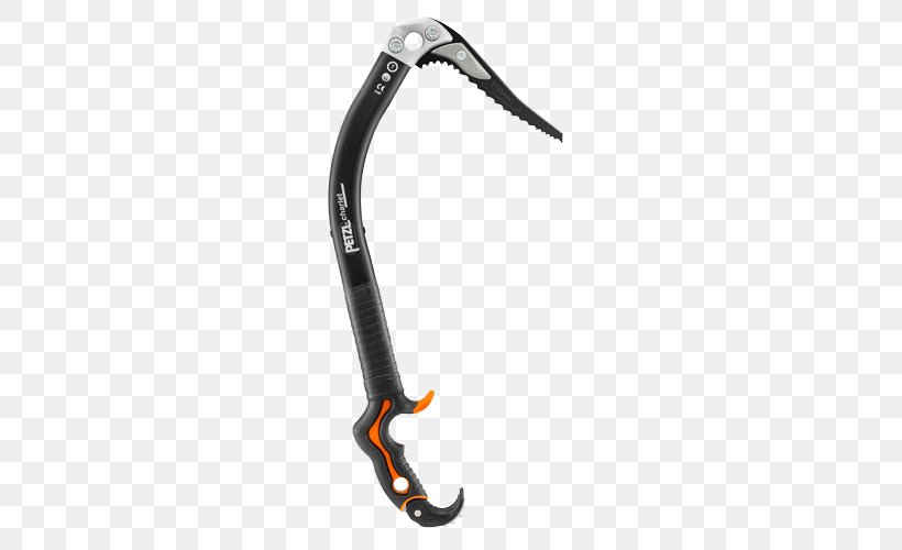 Ice Axe Ice Tool Climbing Petzl, PNG, 500x500px, Ice Axe, Bicycle Part, Black, Climbing, Crevasse Rescue Download Free