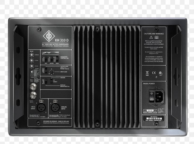 Studio Monitor Neumann KH 310 A Amplifier Recording Studio Powered Speakers, PNG, 1000x744px, Studio Monitor, Amplifier, Audio, Audio Equipment, Audio Receiver Download Free
