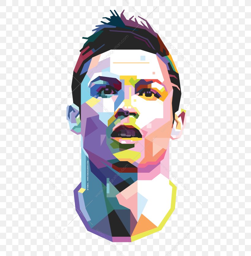 Cristiano Ronaldo Real Madrid C.F. Portugal National Football Team WPAP Manchester United F.C., PNG, 500x836px, Cristiano Ronaldo, Art, David Beckham, Face, Facial Hair Download Free