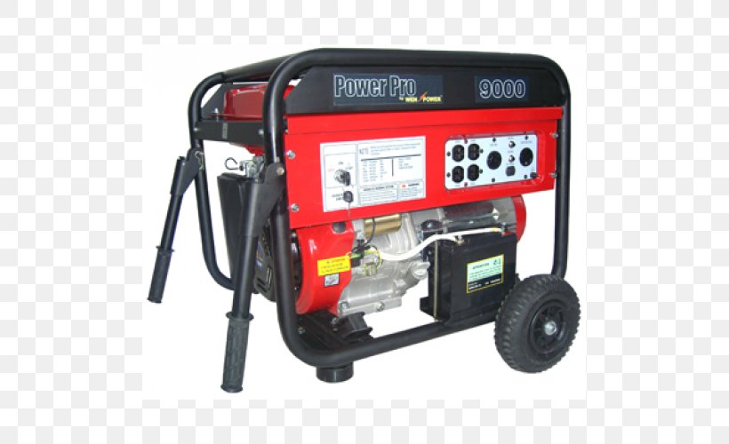 Electric Generator Gasoline Engine-generator Electricity, PNG, 500x500px, Electric Generator, Electricity, Enginegenerator, Fuel, Gasoline Download Free