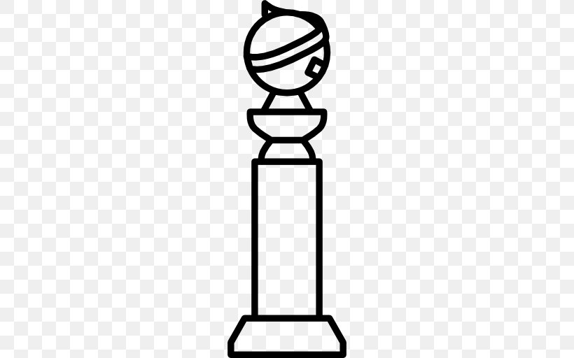 Golden Globe Award Clip Art, PNG, 512x512px, Golden Globe Award, Academy Awards, Award, Black And White, Drawing Download Free