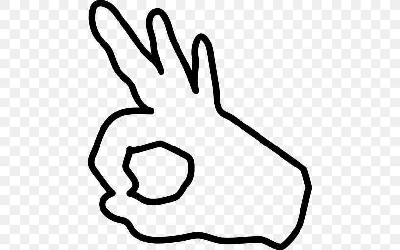 Middle Finger Circle Hand, PNG, 512x512px, Finger, Area, Black, Black And White, Digit Download Free