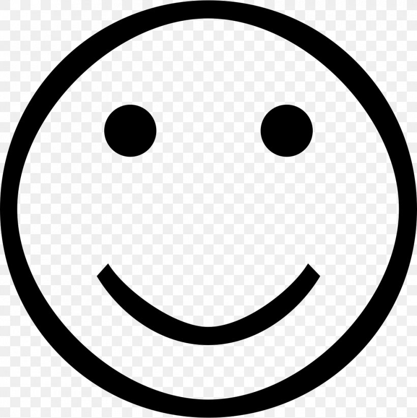 Smiley Clip Art, PNG, 980x982px, Smiley, Area, Black And White, Cdr, Emoji Download Free