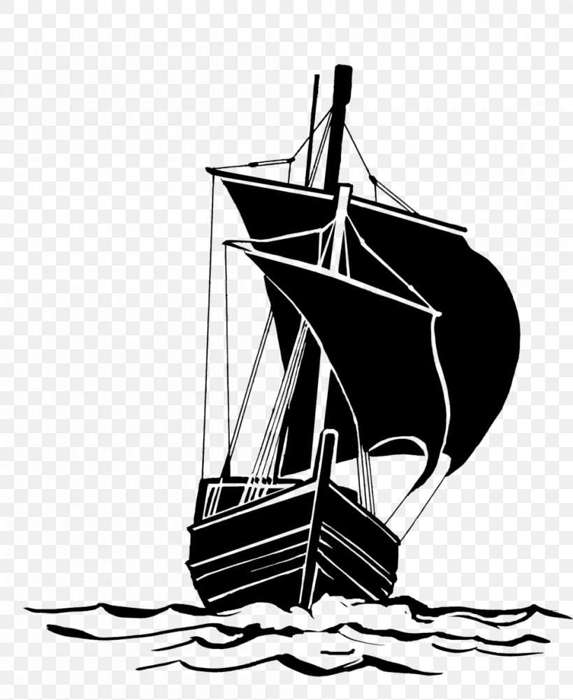 Brigantine Sailing Ship Boat Caravel, PNG, 1000x1222px, Brigantine, Black And White, Boat, Canoe, Caravel Download Free