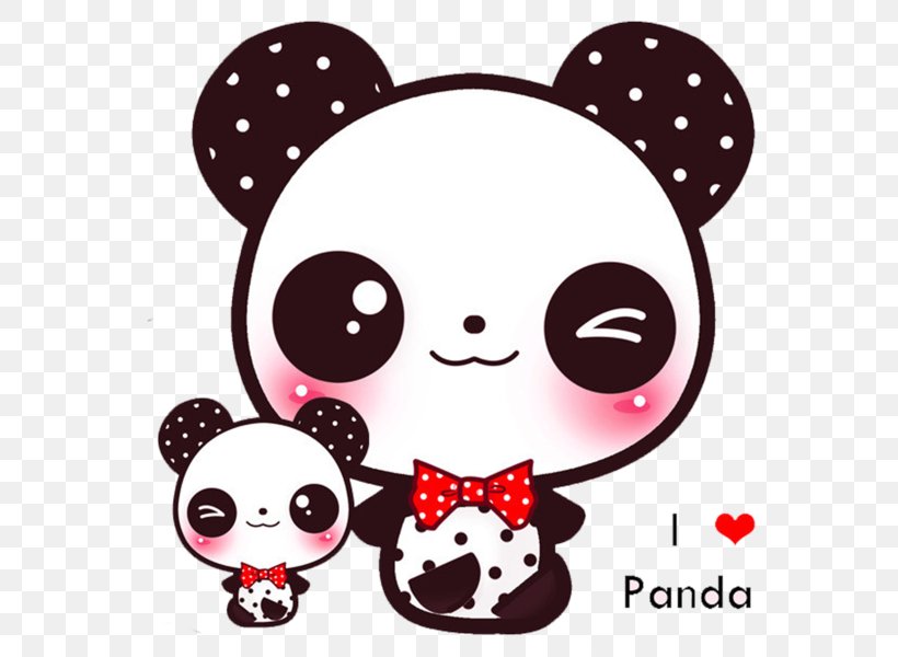 Giant Panda Cute Panda Kavaii Cuteness Android Application Package, PNG, 582x600px, Watercolor, Cartoon, Flower, Frame, Heart Download Free